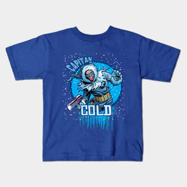 Capitan Cold - The Flash 'Desing Comic' Kids T-Shirt by danygammerx